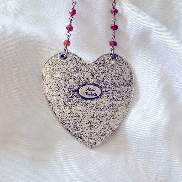 Alisa Michelle silver charm with ruby chain - Picture 5 of 5